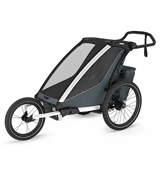 Prikolica za djecu 4u1 Thule CHARIOT CROSS1 Single Dark Slate Thule