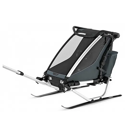 Prikolica za djecu 4u1 Thule CHARIOT CROSS1 Single Dark Slate Thule
