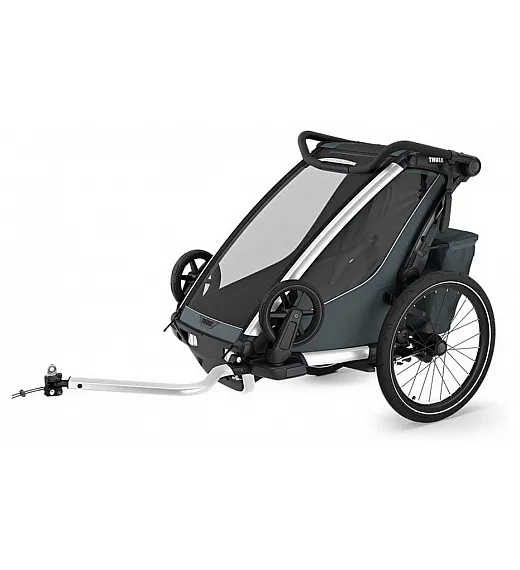 Prikolica za djecu 4u1 Thule CHARIOT CROSS1 Single Dark Slate Thule