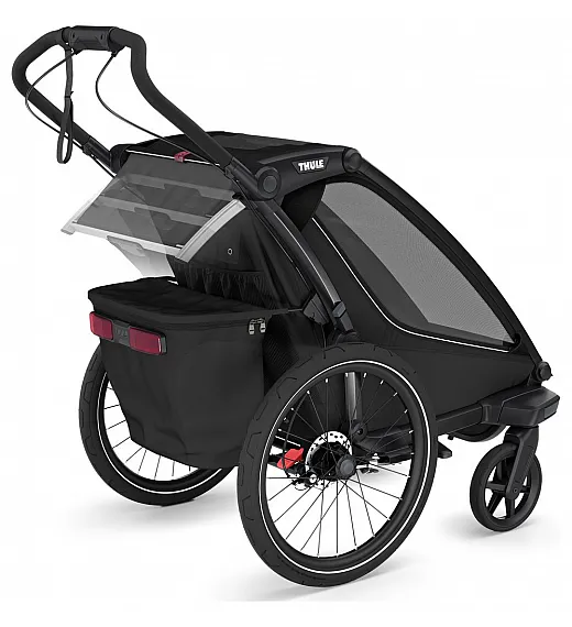 Prikolica za djecu 4u1 Chariot Sport2 Single Black Thule