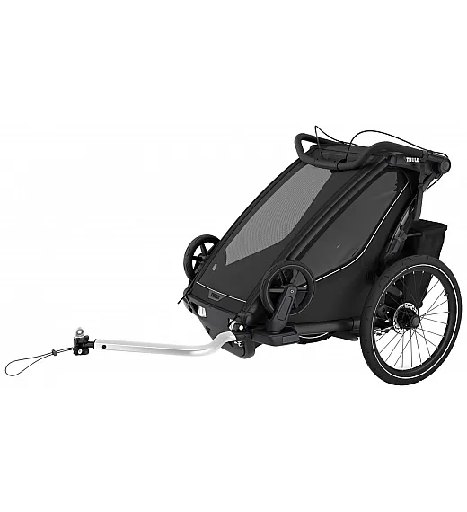 Prikolica za djecu 4u1 Chariot Sport2 Single Black Thule