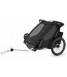  Chariot Sport2 Double Black - multifunkcijska prikolica za otroka 4v1