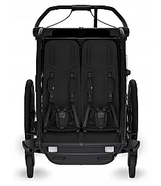  Chariot Sport2 Double Black - multifunkcijska prikolica za otroka 4v1