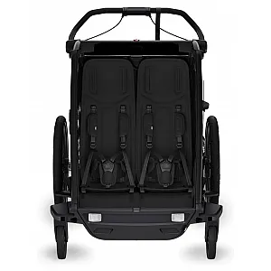  Chariot Sport2 Double Black - multifunkcijska prikolica za otroka 4v1
