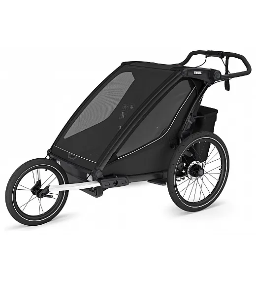 Chariot Sport2 Double Black - multifunkcijska prikolica za otroka 4v1 Thule