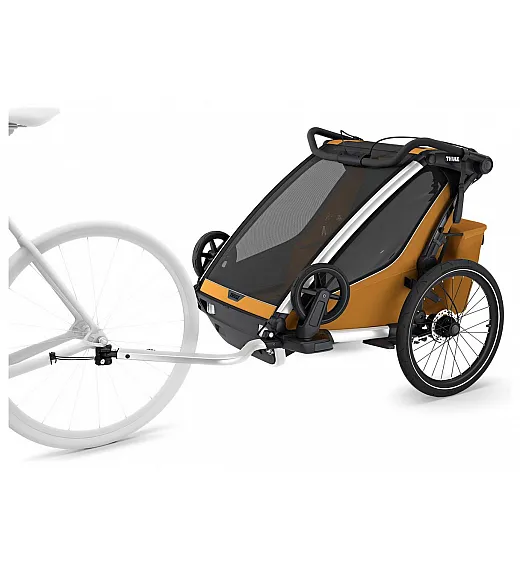 Chariot Sport2 Double Natural Gold - multifunkcijska prikolica za otroka 4v1 Thule