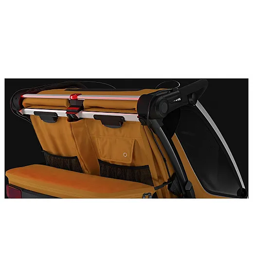 Chariot Sport2 Double Natural Gold - multifunkcijska prikolica za otroka 4v1 Thule
