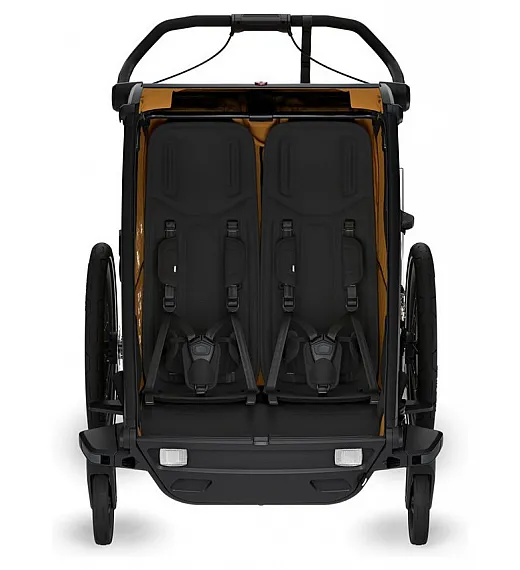 Chariot Sport2 Double Natural Gold - multifunkcijska prikolica za otroka 4v1 Thule