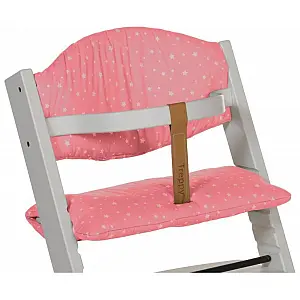 Blazina za stolček za hranjenje Treppy Little Stars Pink
