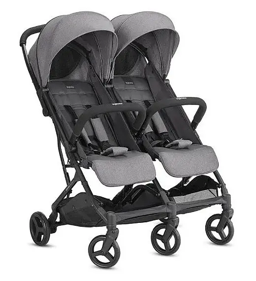 Dječja kolica za blizance Inglesina TWIN SKETCH Black Grey