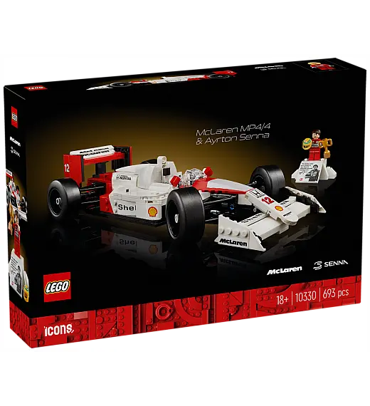 Lego kocke Icons McLaren MP4/4 i Ayrton Senna 10330