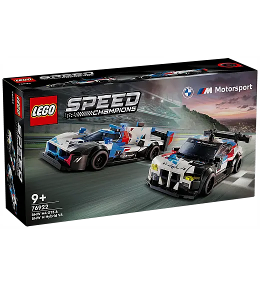 Lego kocke Speed Champions Trkaći automobili BMW M4 GT3 i BMW M Hybrid V8 76922