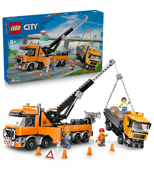 Lego® City 60467 Težki reševalni vlečni tovornjak z žerjavom Lego
