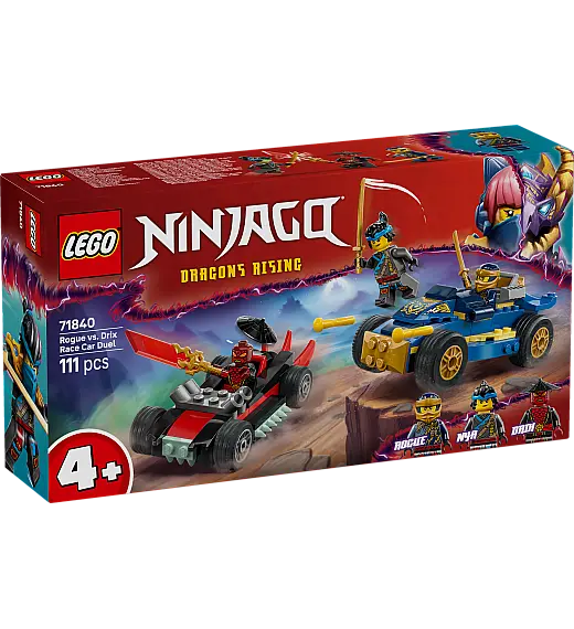 Lego® Ninjago® 71840 Avtomobilska dirka Rogue proti Drixu Lego