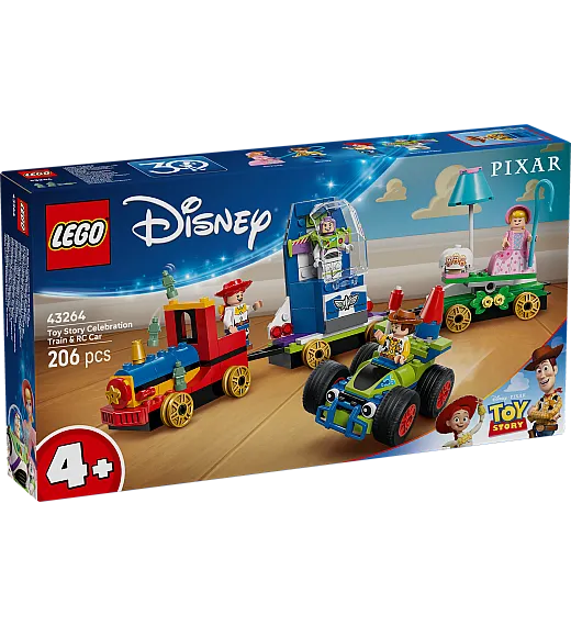 Kocke Disney Pixar Praznovanje Sveta igrač - Vlak in avtomobilček 43264 Lego