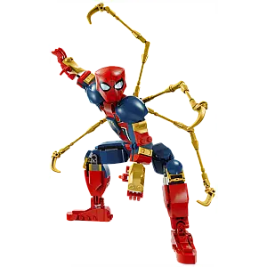 Lego kocke Super Heroes Figura Iron Spider-Mana za slaganje 76298
