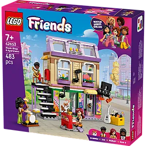Lego® Friends 42653 Glasbena trgovina in stanovanje