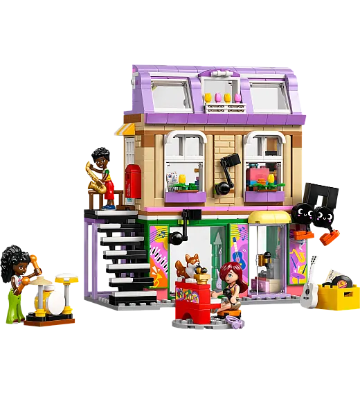 Lego® Friends 42653 Glasbena trgovina in stanovanje Lego