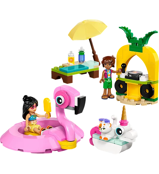 Lego® Friends 42658 Zabava na bazenu s samorogom in plamencem Lego