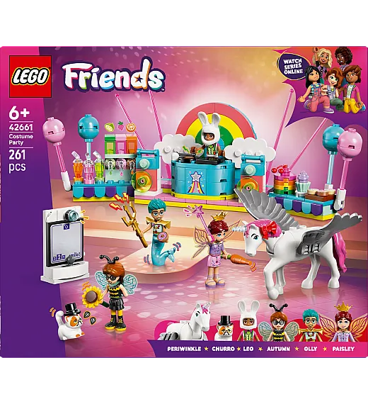 Lego® Friends 42661 Zabava v maskah s samorogom in dobro vilo Lego