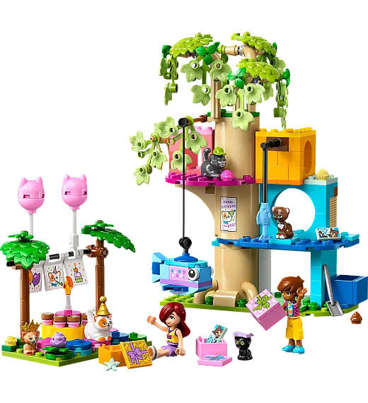 Lego® Friends 42666 Mačja rojstnodnevna zabava in hiša na drevesu Lego