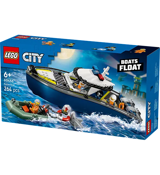Lego® City 60456 Pregon s policijskim čolnom Lego