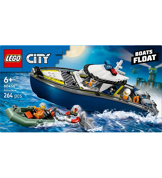 Lego® City 60456 Pregon s policijskim čolnom Lego
