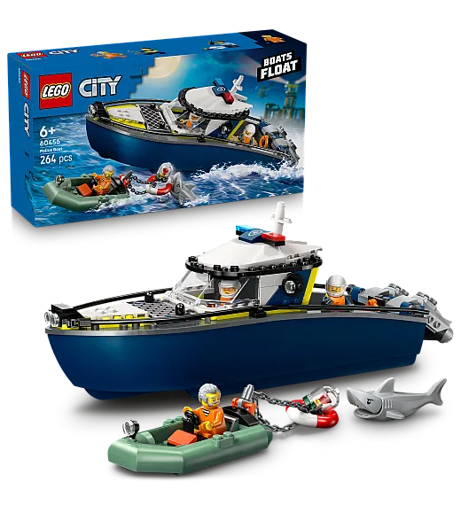 Lego® City 60456 Pregon s policijskim čolnom Lego