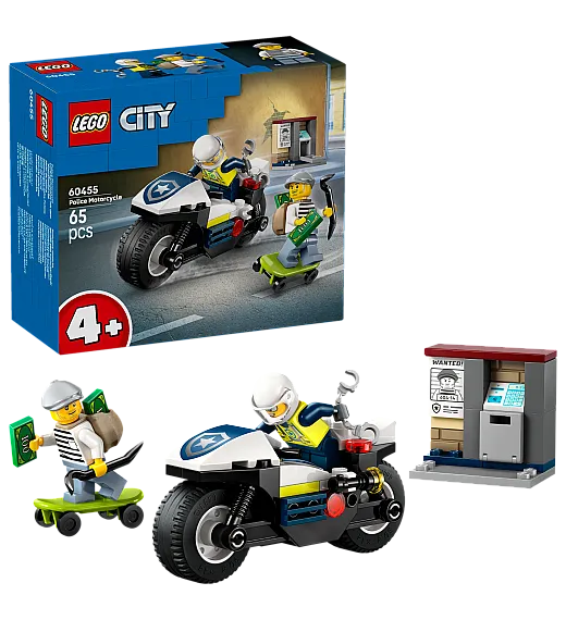 Lego® City 60455 Pregon s policijskim motorjem Lego
