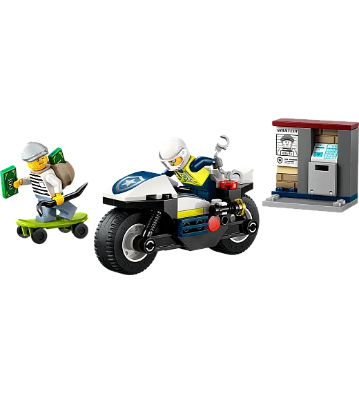 Lego® City 60455 Pregon s policijskim motorjem Lego