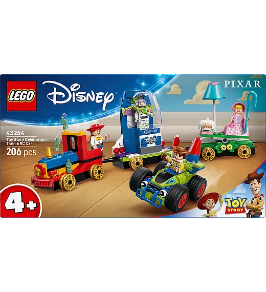 Kocke Disney Pixar Praznovanje Sveta igrač - Vlak in avtomobilček 43264 Lego