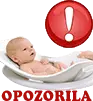 Opozorilo pri uporabi banjice