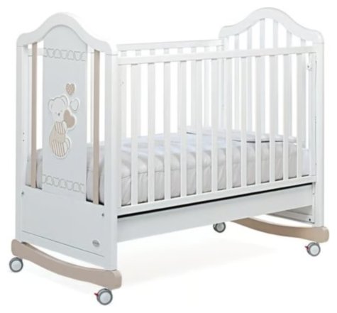 Lesena posteljica in zibelka 2v1