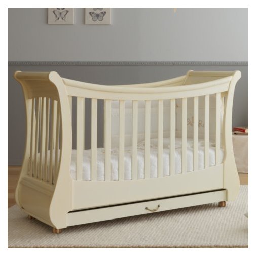 Prefinjena klasična lesena posteljica Pali Tulip