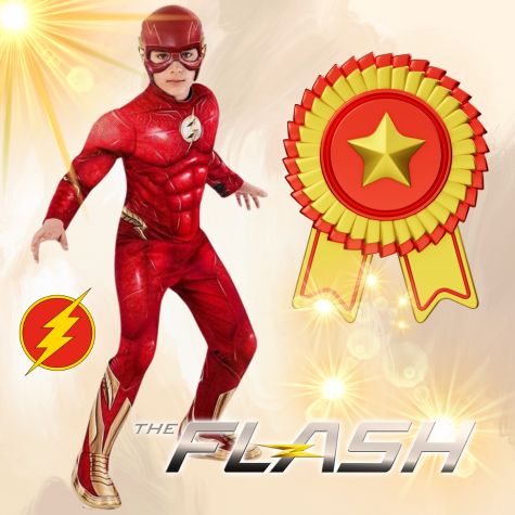 Nagrajen pustni pustni kostum the Flash Nagrajen pustni pustni kostum the Flash