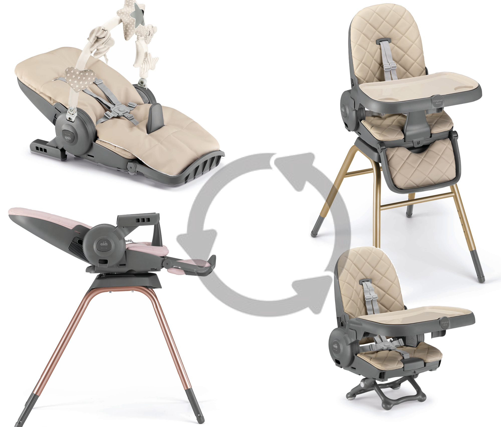 Stolček za hranjenje 4v1 original