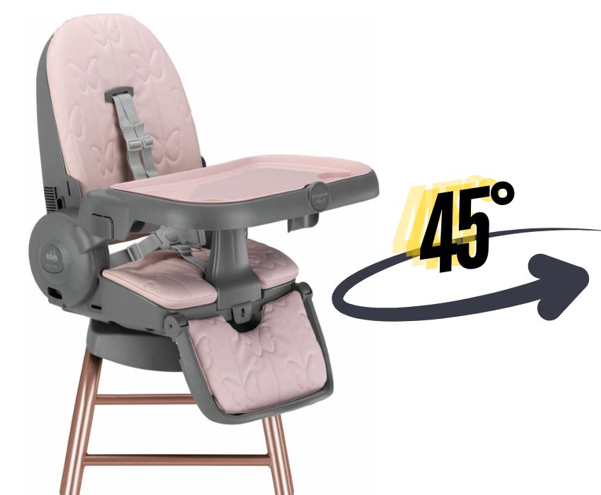 Stol za hranjenje se obrača za 45°