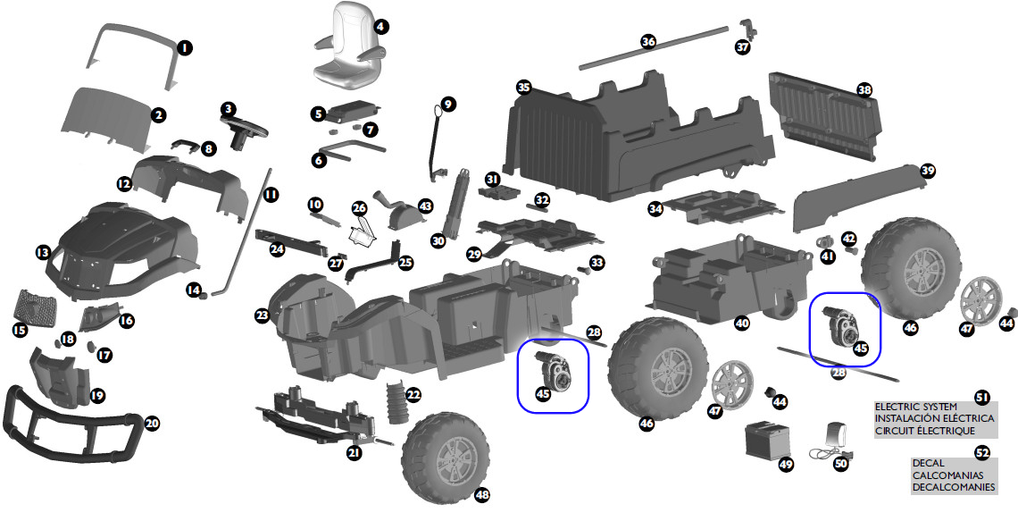 Pogon za Traktor JD HPX
