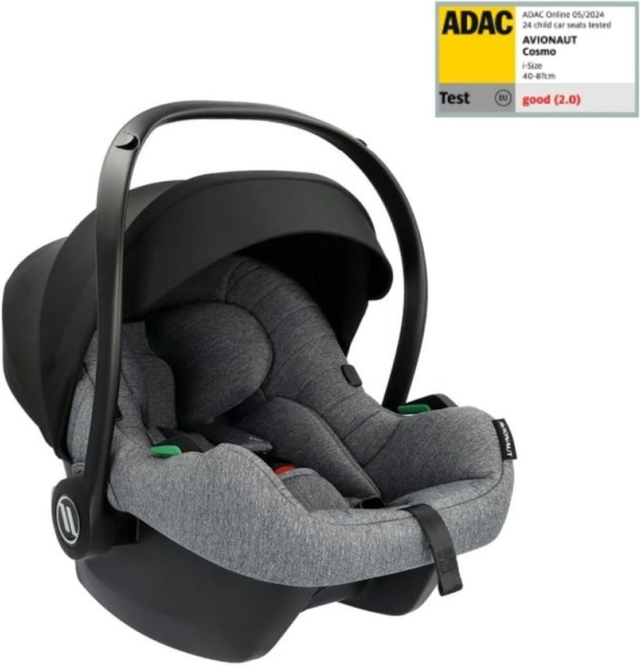 Lahka lupinica za dojenčka Avionaut Cosmo 2.0 Smart Grey s strešico