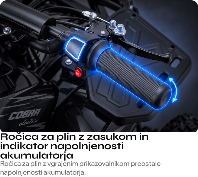 Beneo Motors Cobra Electric Blue, stranski pogled na baterijski prostor in sedež