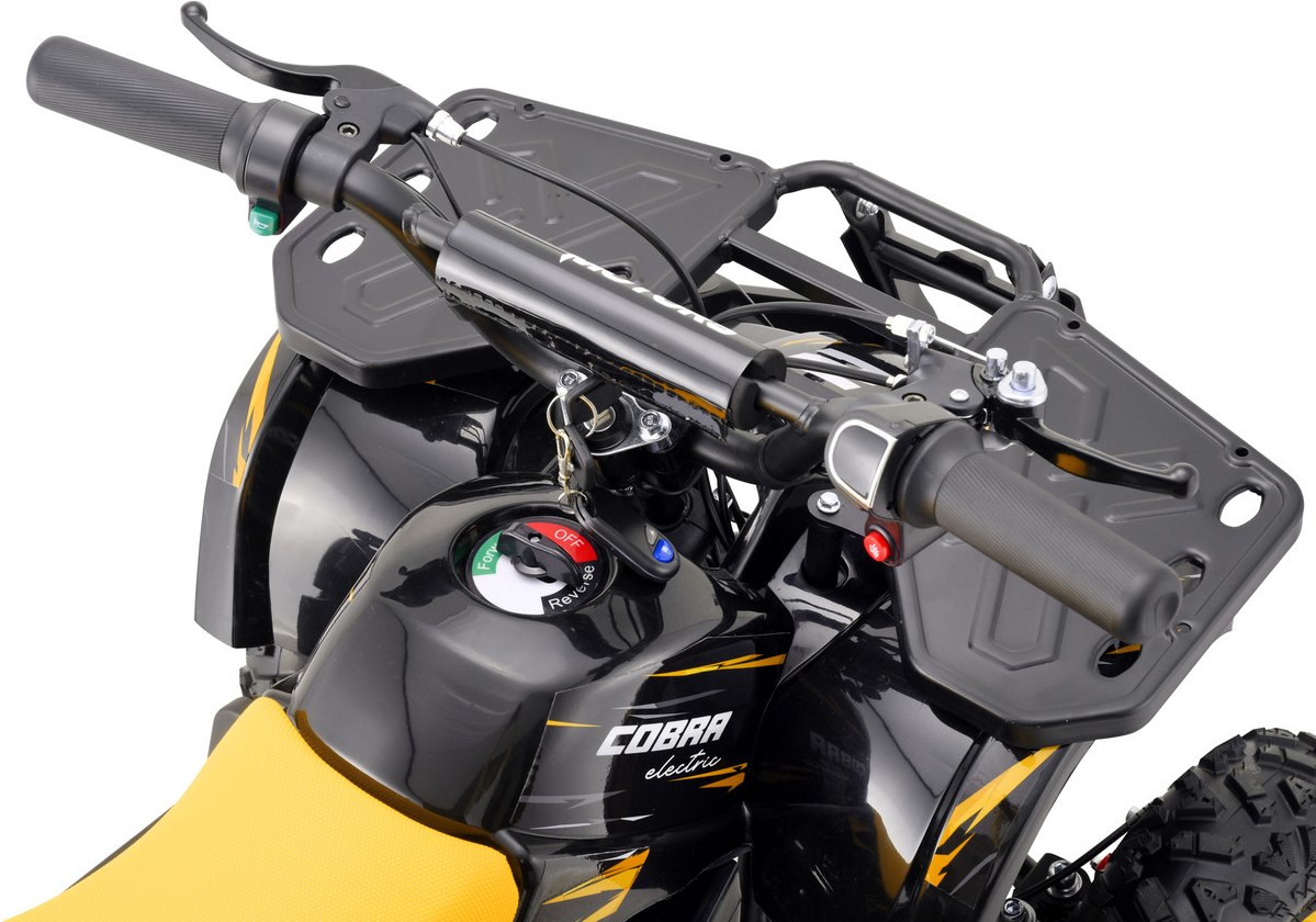 COBRA Electric Yellow – fotografija rumenega električnega ATV-ja za otroke