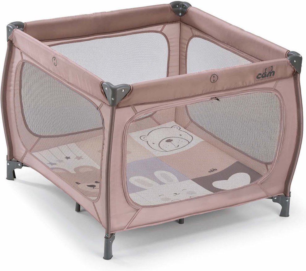 CAM Qbox Beige zložljiva potovalna stajica