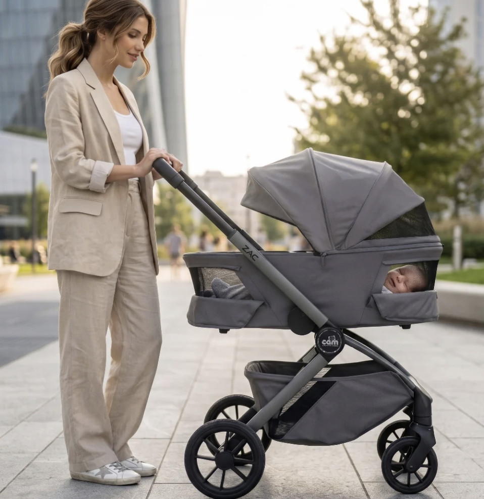 zračna košara CAM Zac s panoramskimi okni i UPF 50 zaščito