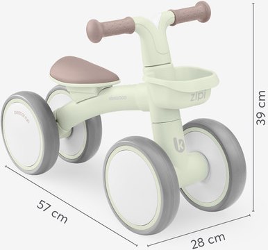 KikkaBoo Zipi Mint – mere otroškega poganjalca: 57 × 28 × 39 cm