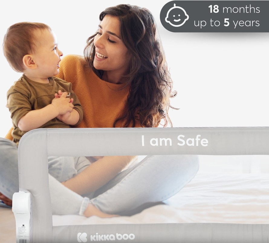 KikkaBoo I am Safe Grey zaštitna ograda tijekom uporabe