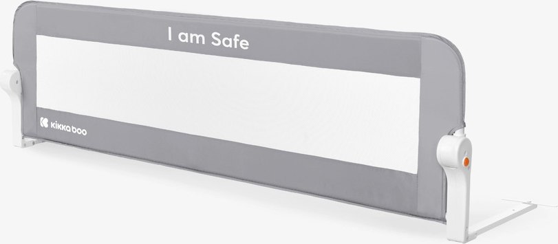 zaštitna ograda za krevet za dijete KikkaBoo I am Safe Grey 150 cm