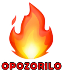 Ne uporabljajte v bližini ognja